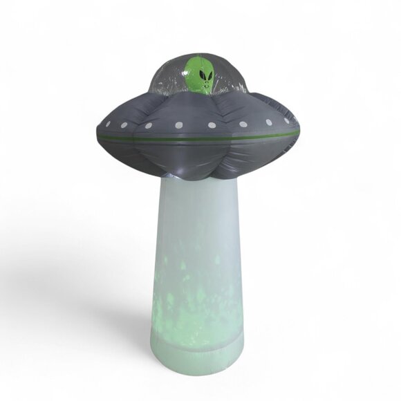 7 FT Alien UFO LED Tractor Beam Inflatable Yard Farm Prop Christmas Area 51 NEW - Picture 7 of 11